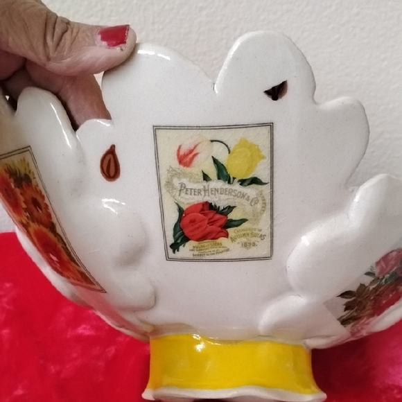 NWOT Floral Ceramic Bowl - Picture 7 of 11